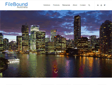 Tablet Screenshot of filebound.com.au